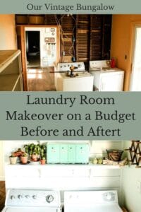 laundry room makeover on a budget before and after