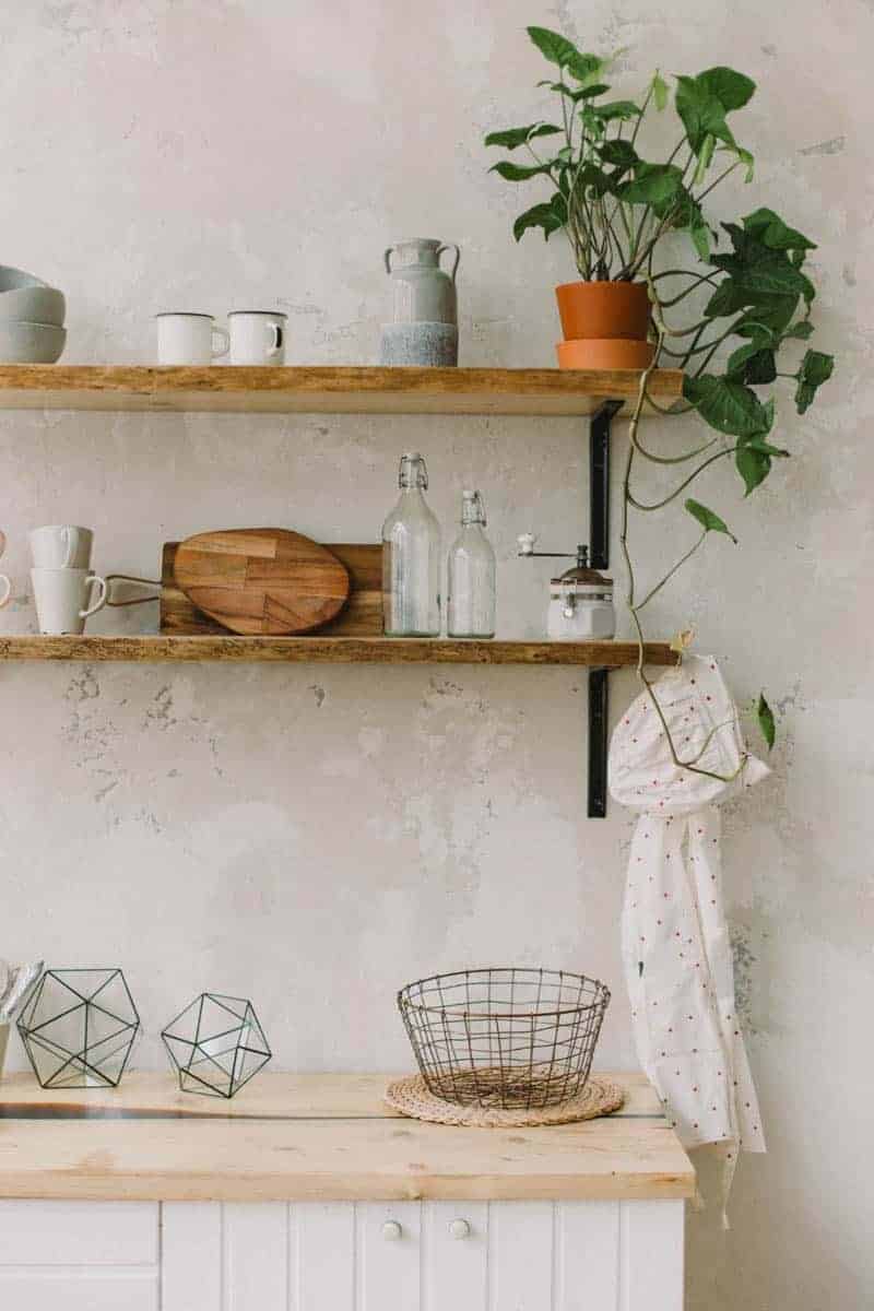 How To Decorate Open Kitchen Shelving — First Thyme Mom