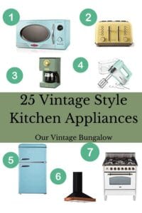 25 vintage style kitchen appliances
