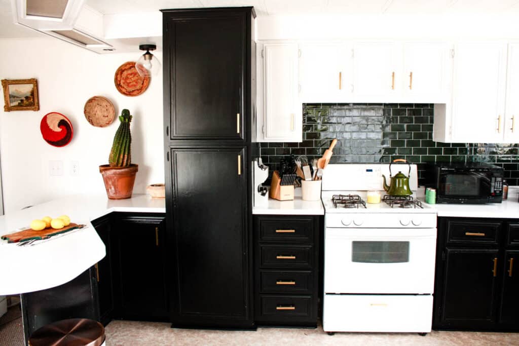 single wide mobile home kitchen