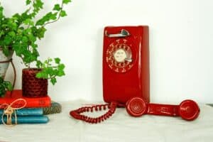vintage red lucite rotary dial telephone top selling item on etsy