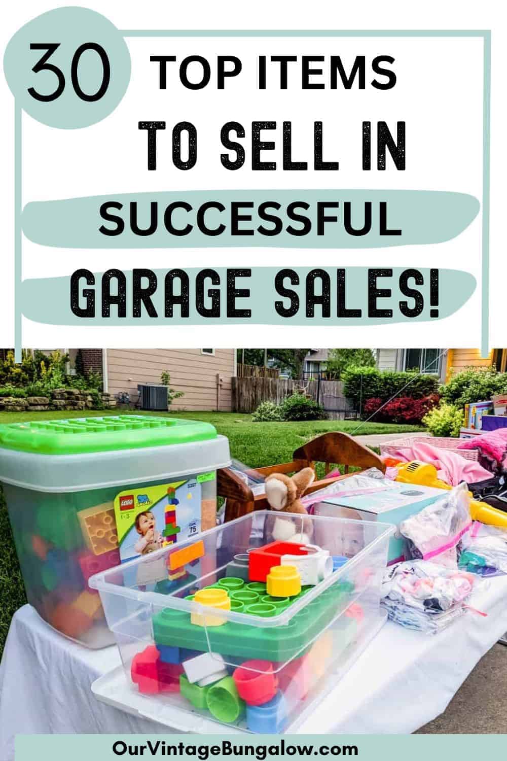 30 Top Items to Sell at a Garage Sale - Our Vintage Bungalow