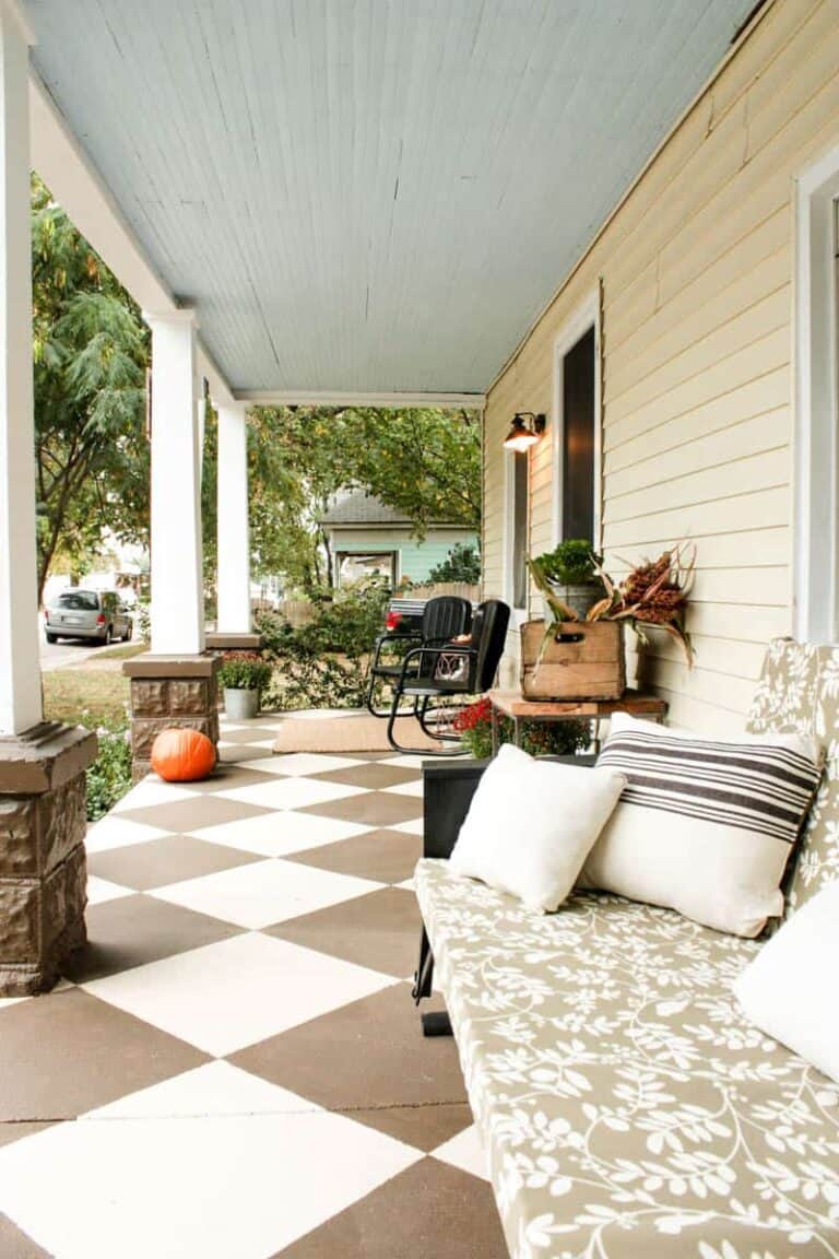 Vintage Bungalow Front Porch Design Makeover - Our Vintage Bungalow