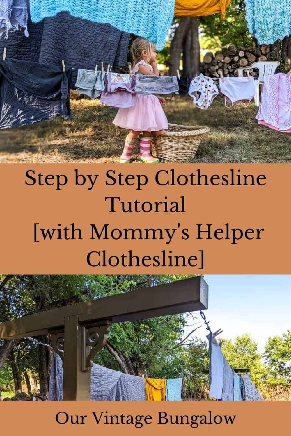 BUILDING A CLOTHESLINE + The BENEFITS of Using a Clothesline!