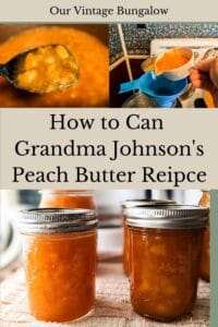 how to pictures of grandma johnsons peach butter recipe