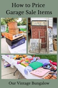 how to price garage sale items tutorial