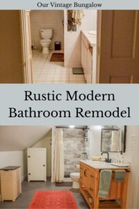 rustic modern bathroom remodel before and after pictures