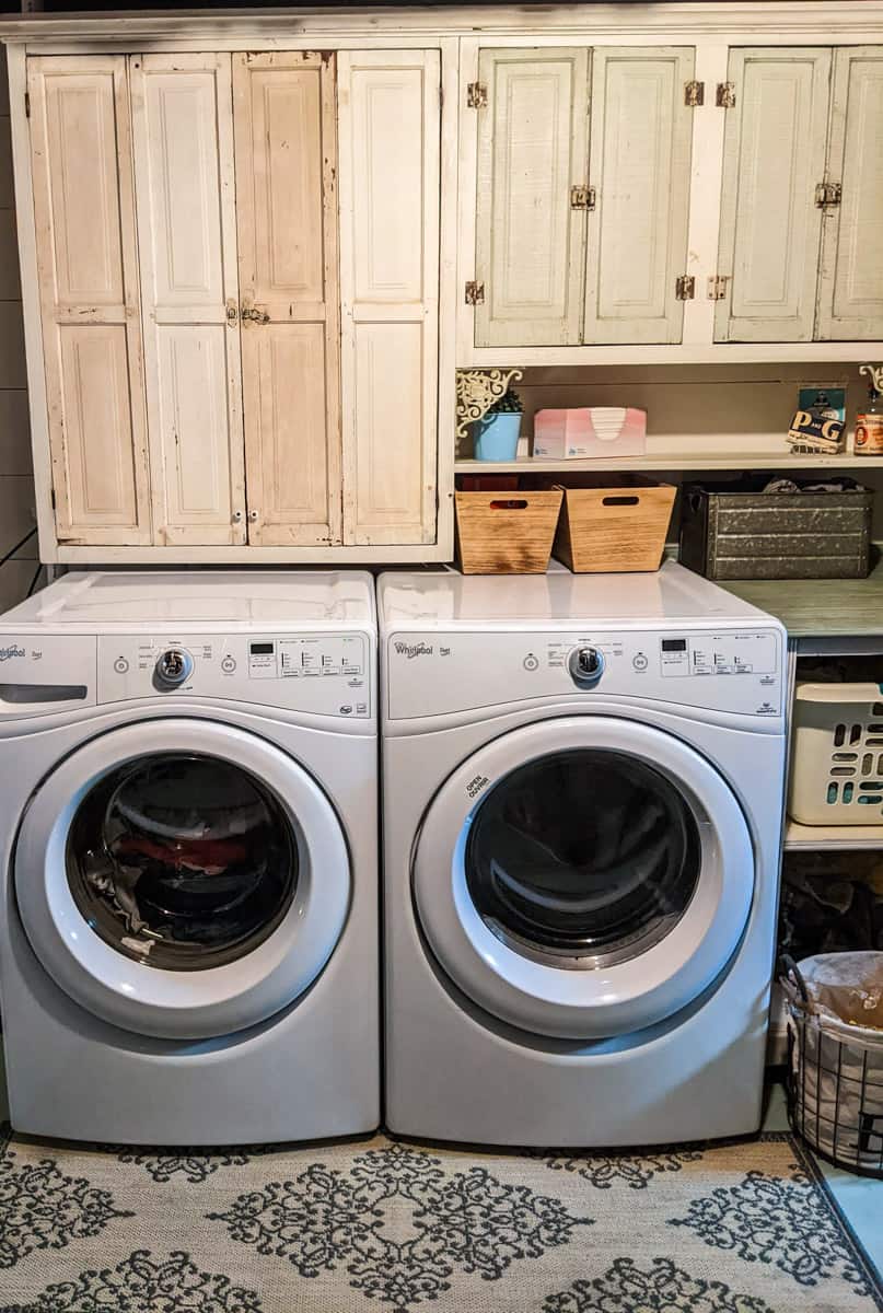 45 DIY Unfinished Basement Laundry Room Ideas Our Vintage Bungalow   Diy Unfinished Basement Laundry Room Ideas 1 Of 18 