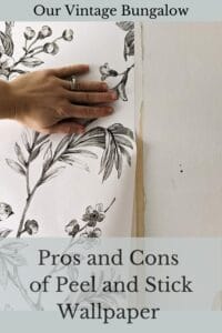 pros and cons of peel and stick wallpaper