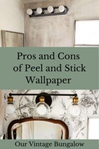 pros and cons of peel and stick wallpaper