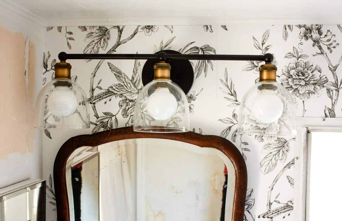 How to Update Mirrored Built-ins with Paint and Peel and Stick Wallpaper -  Average But Inspired