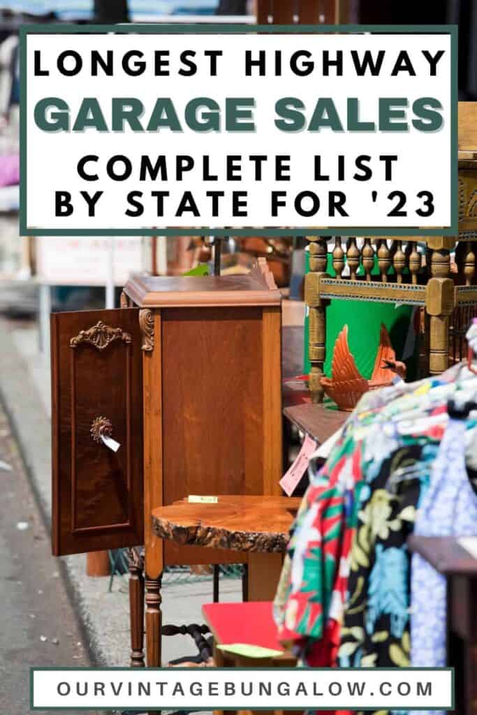 (2024) Longest Highway Garage Sales Complete List by State Our