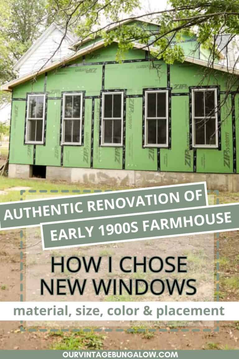 Outdated Home Windows Authentic Farmhouse Renovation – How I Chose New Windows - Our Vintage ...