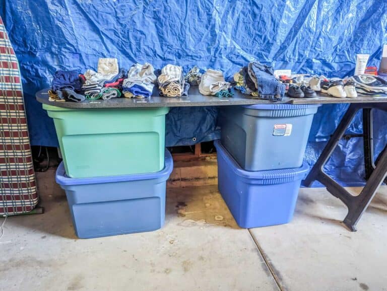 How To Set Up For A Garage Sale With No Display Tables - Our Vintage ...